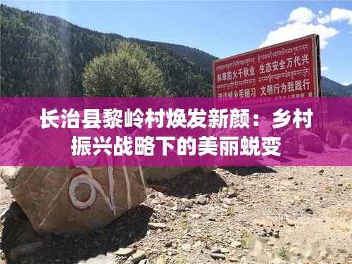 长治县黎岭村焕发新颜：乡村振兴战略下的美丽蜕变