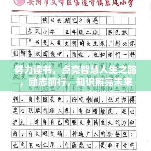 努力读书,点亮智慧人生之路,励志前行,知识照亮未来